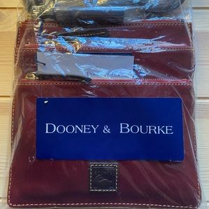 NEW Dooney & Burke triple zip crossbody bag